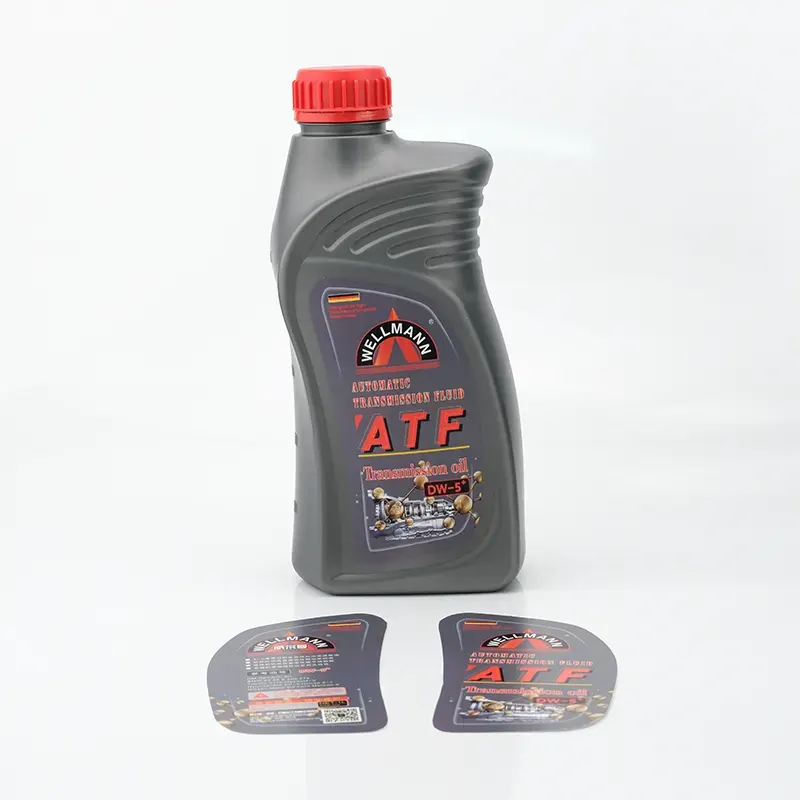 Stampaggio mediante soffiaggio di etichette IML per bottiglie di olio in PP